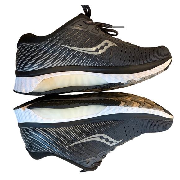 Saucony Guide 13 PWRRUN Running Shoes Sneakers Black Women’s Size 7 - Picture 5 of 7